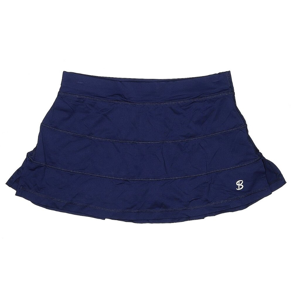 Sofibella Women’s UV tennis Skirt  golf skort  NAVY  # 1957   sz LARGE